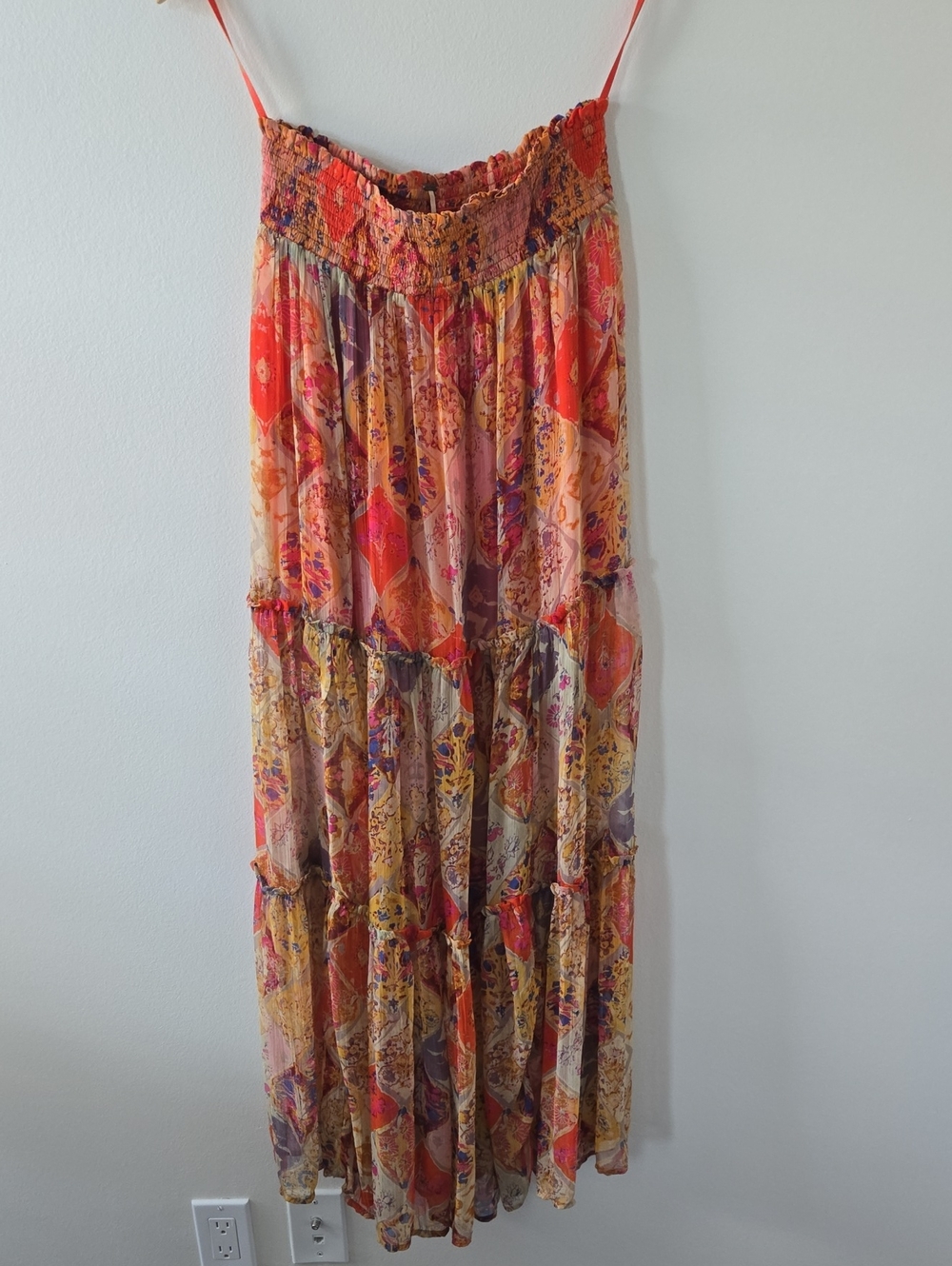 Free People Bohemian Tiered Maxi Skirt